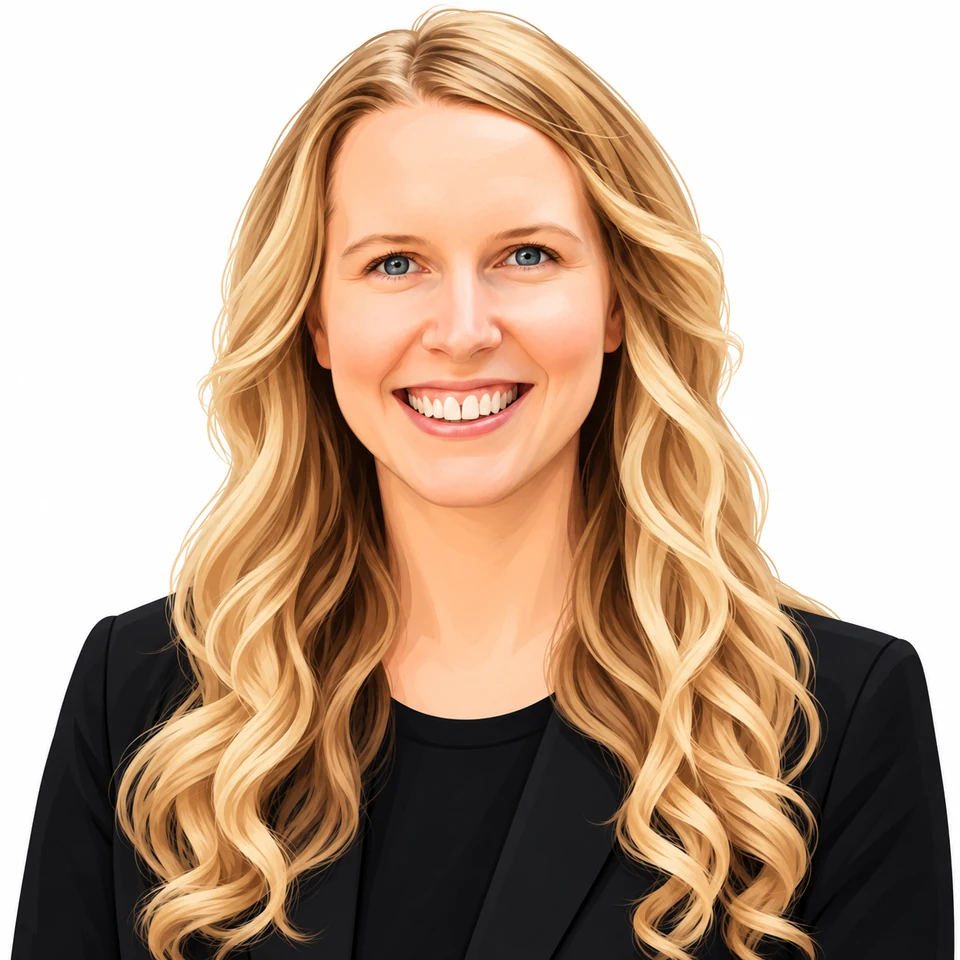 Illustrated portrait of Anna Goldie